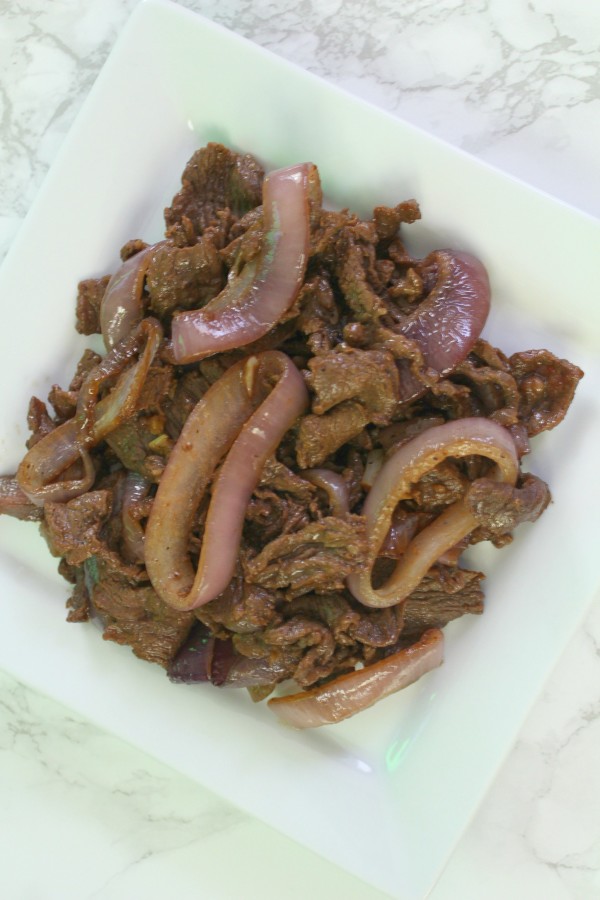 Bistek Tagalog or Filipino Beefsteak