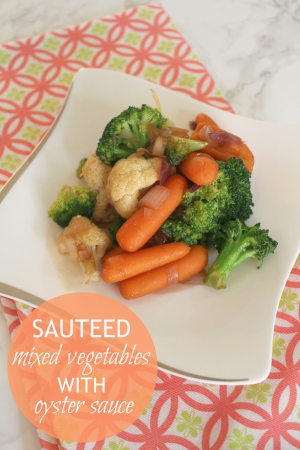 Sauteed Mixed Vegetables with Oyster Sauce