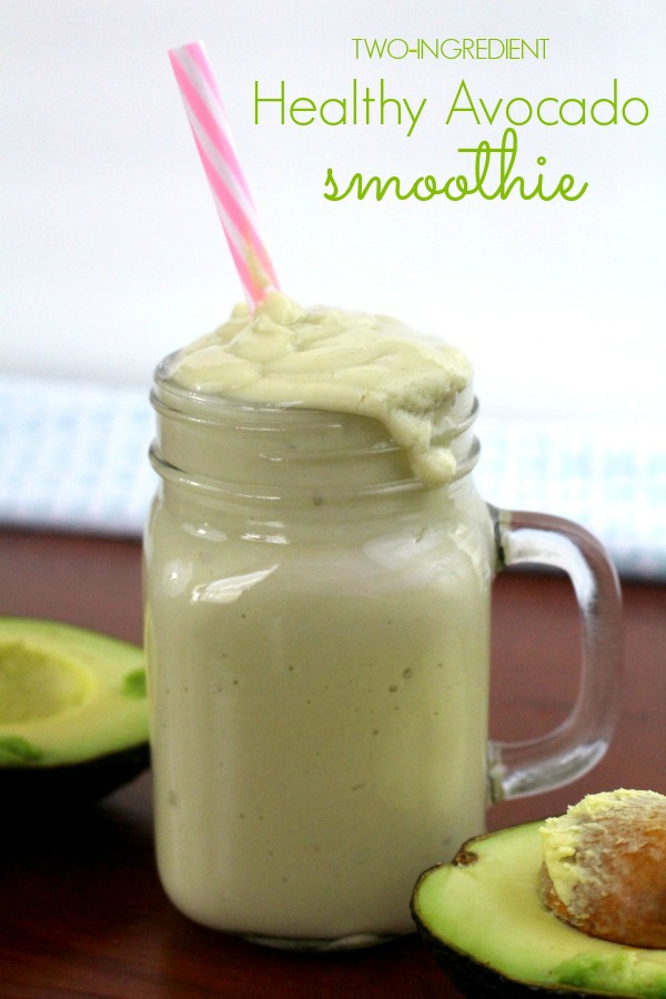 Two-Ingredient Healthy Avocado Smoothie