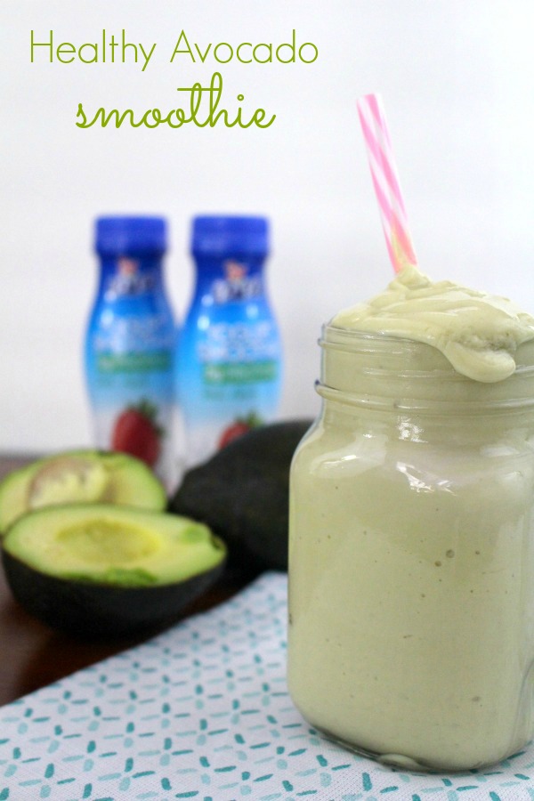 Two Ingredient Healthy Avocado Smoothie