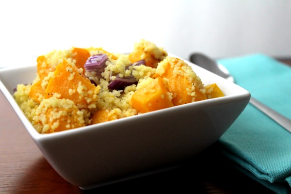 Roasted Butternut Squash Salad with Pearl Couscous