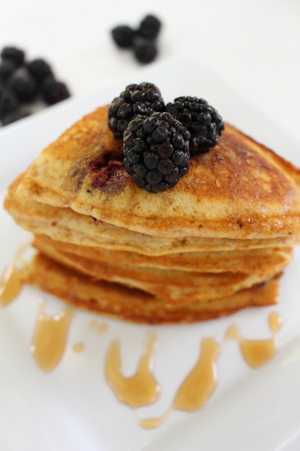Oddly Shaped Blackberry Pancakes