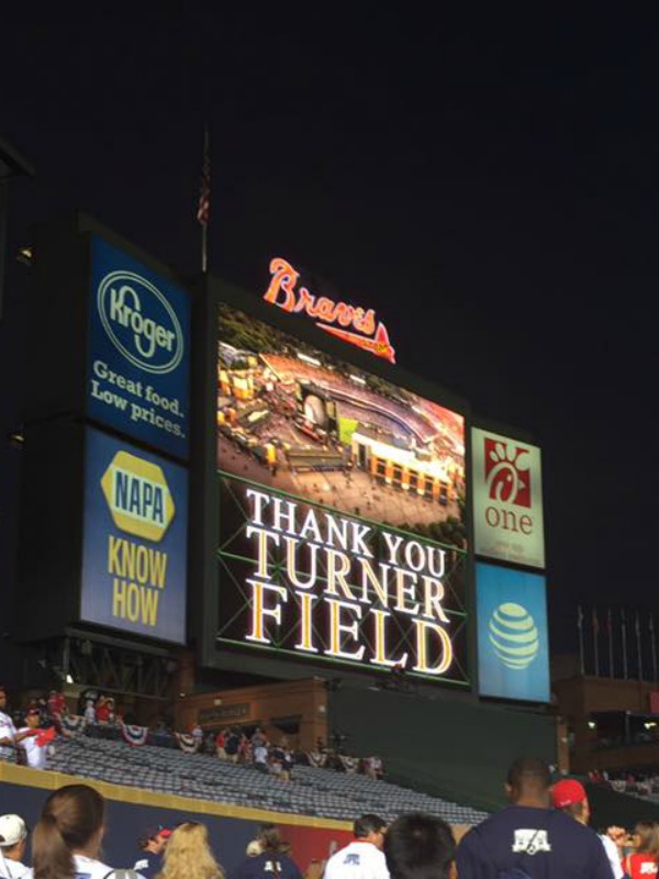 A Farewell to Turner Field - A Thousand Country Roads