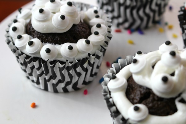Many-Eyed Monster Cupcake