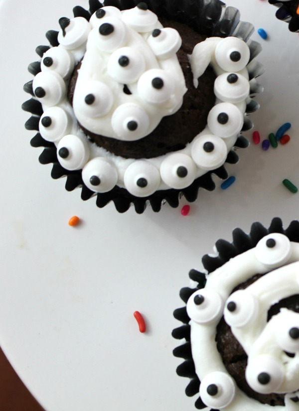 Many-Eyed Monster Cupcake