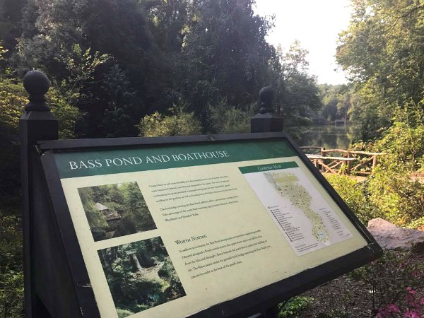 The Bass Pond and Boathouse at the Biltmore Estate