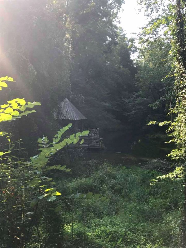 The Bass Pond and Boathouse at the Biltmore Estate