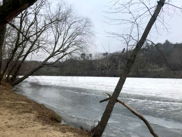 French Broad River: Frozen in Time