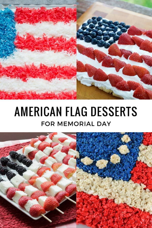 American Flag Desserts for Memorial Day