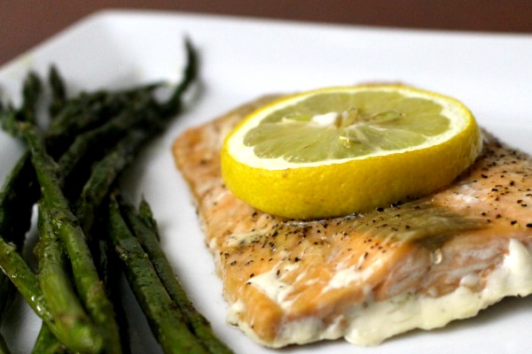 One-Pan Salmon with Asparagus - A Thousand Country Roads