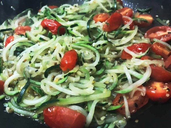 Sauteed Zucchini Noodles