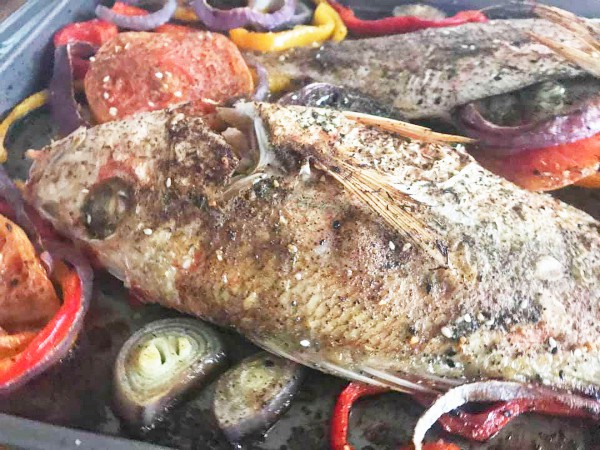 Mediterranean Roasted Red Snapper