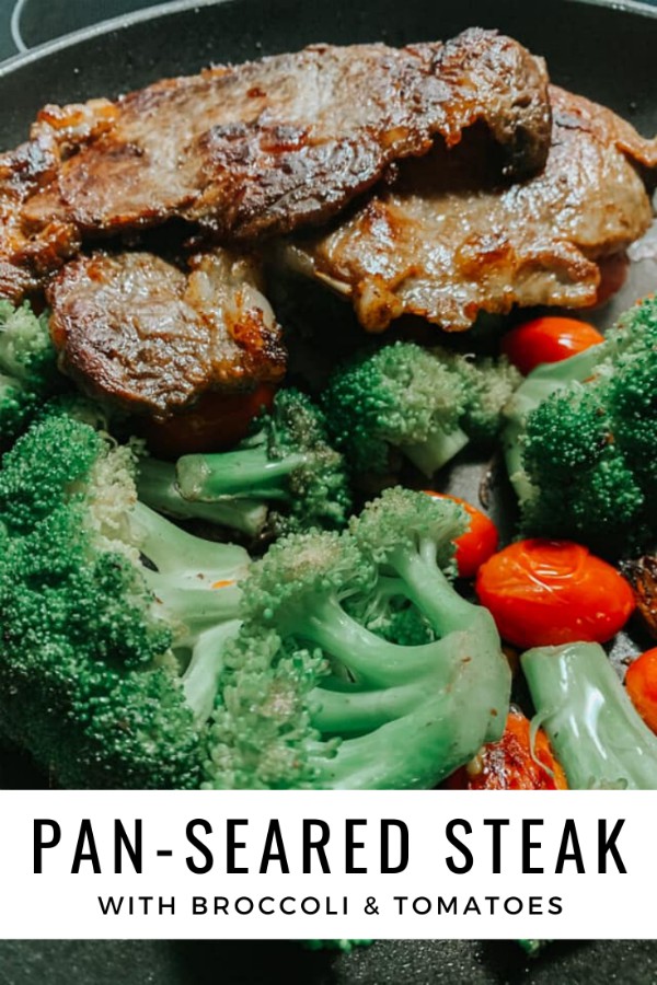 Pan-Seared Steak with Broccoli & Tomatoes