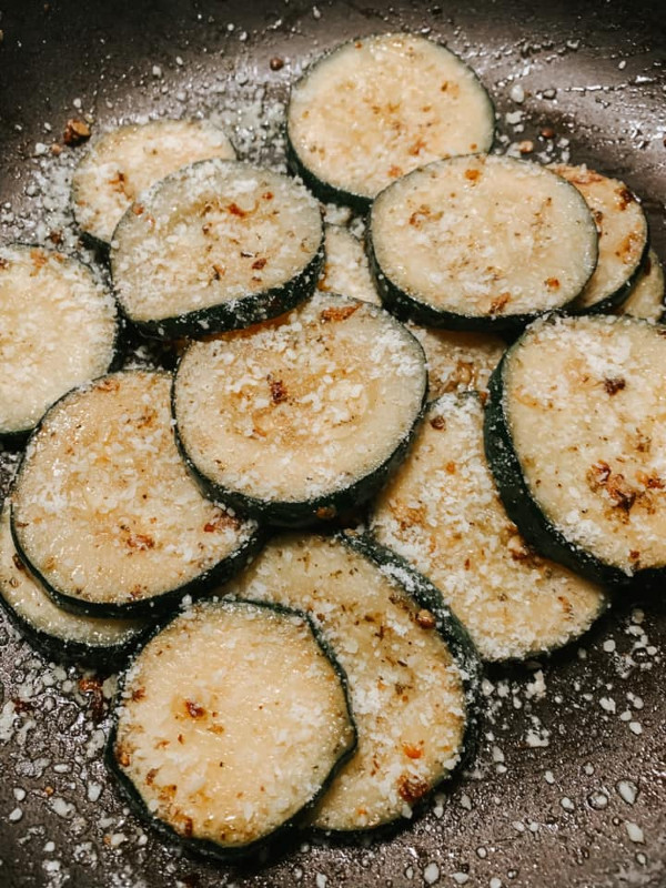 Sauteed Zucchini with Parmesan