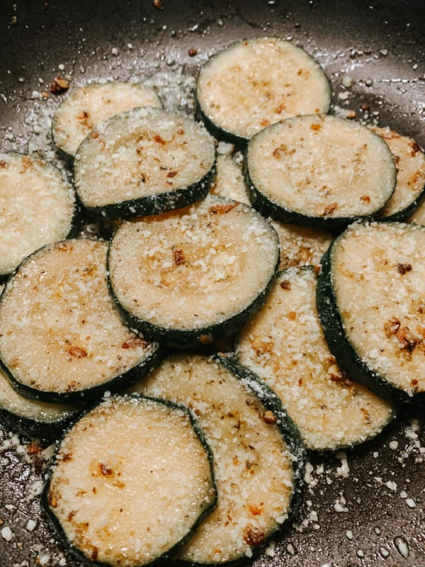 Sauteed Zucchini with Parmesan