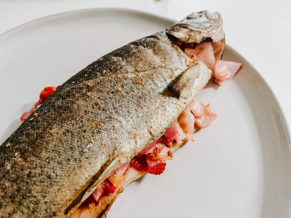 Baked Stuffed Trout