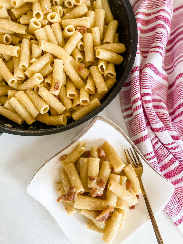 Pasta alla Carbonara with Pancetta