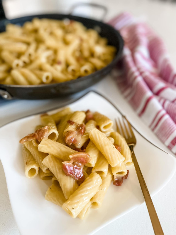 Pasta alla Carbonara with Pancetta
