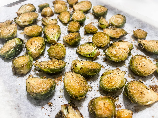 Roasted Brussels Sprouts with Parmesan