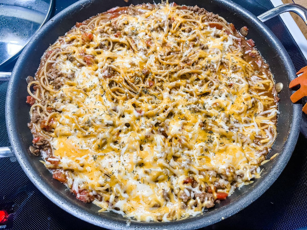 One-Pot Taco Spaghetti